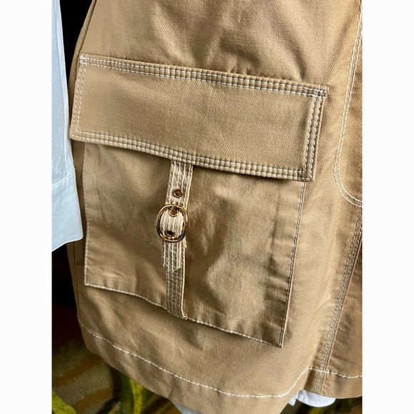 Veronica Beard Jennings Khaki Dress 8 - Picture 2 of 16